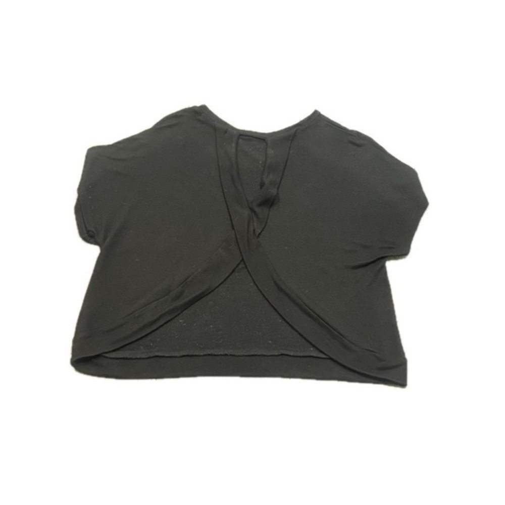 🔥🔥Simple Black Lightweight Open Back Tee